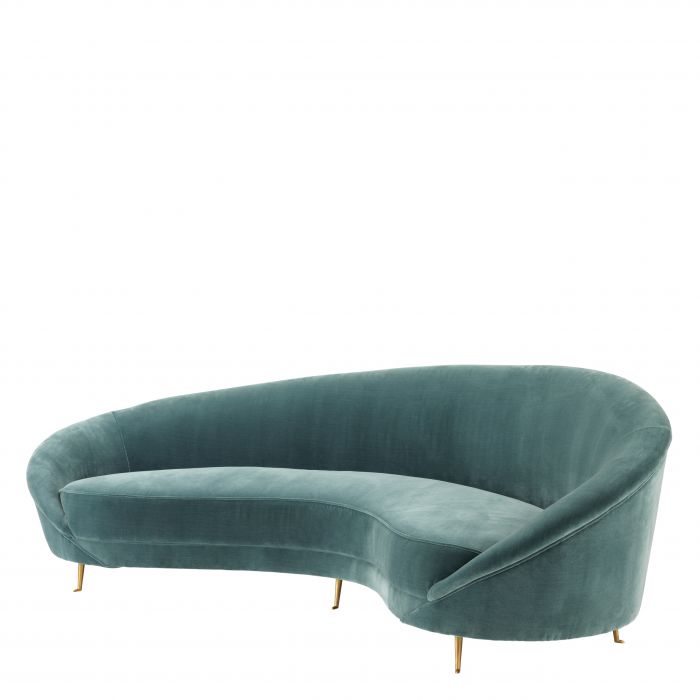 Eichholtz 110178 Sofa Provocateur cameron deep turquoise
