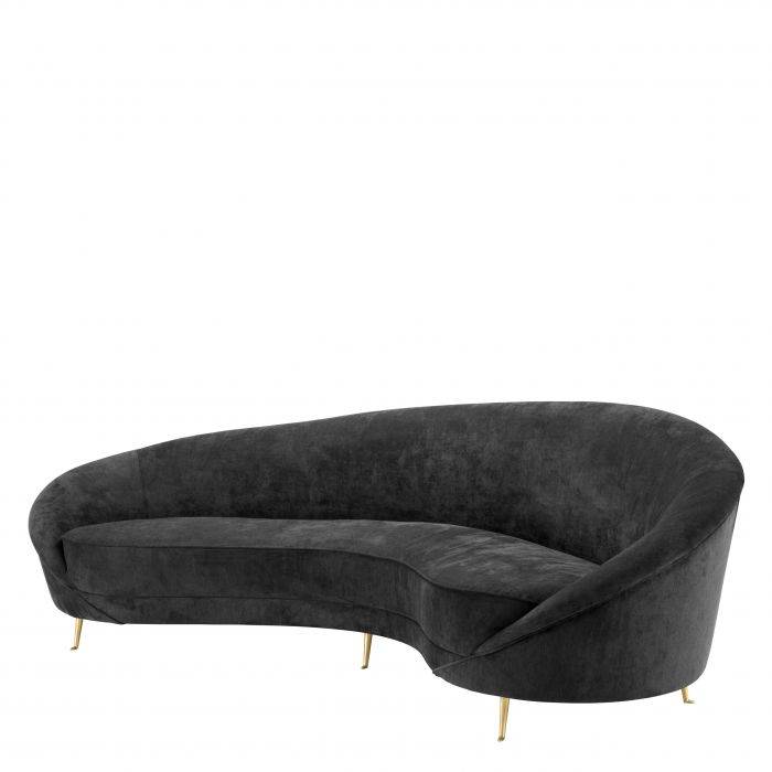 Eichholtz 110182 Sofa Provocateur black velvet