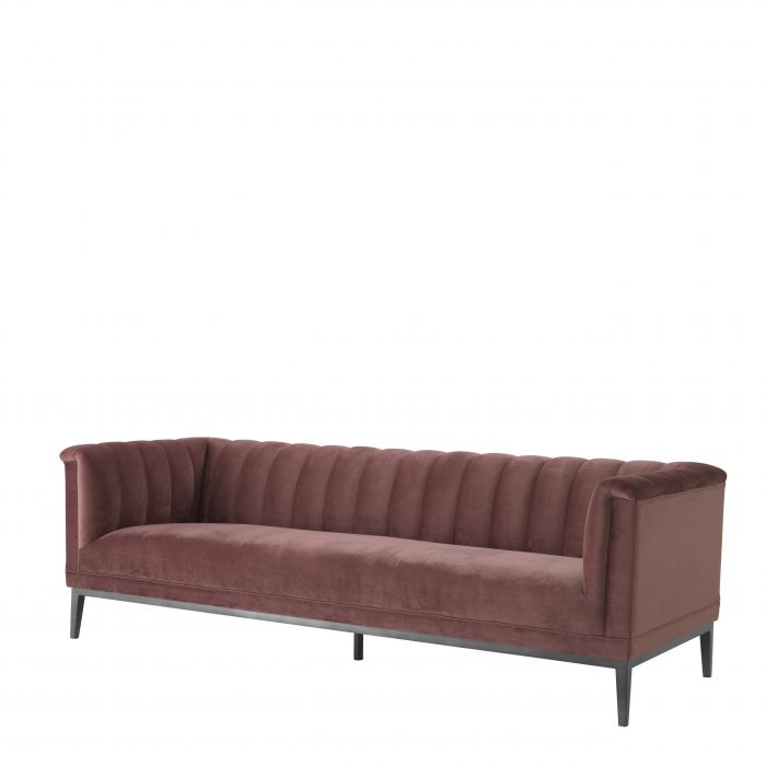 Eichholtz 111386 Sofa Raffles roche faded rose velvet 