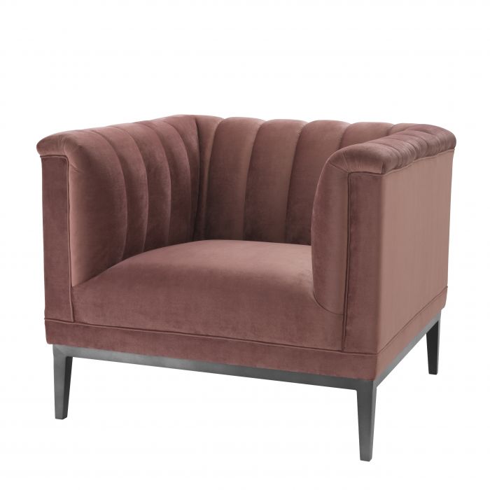 Eichholtz 111431 Chair Raffles roche faded rose velvet