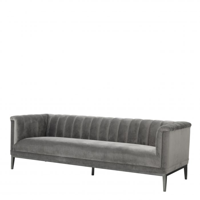 Eichholtz 111505 Sofa Raffles roche porpoise grey velvet