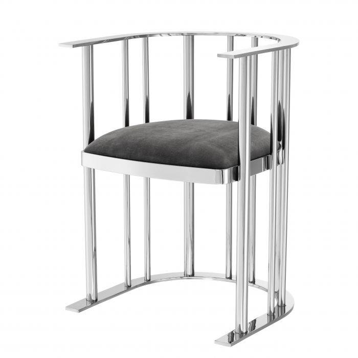 Eichholtz 111752 Chair Reina pol ss granite grey