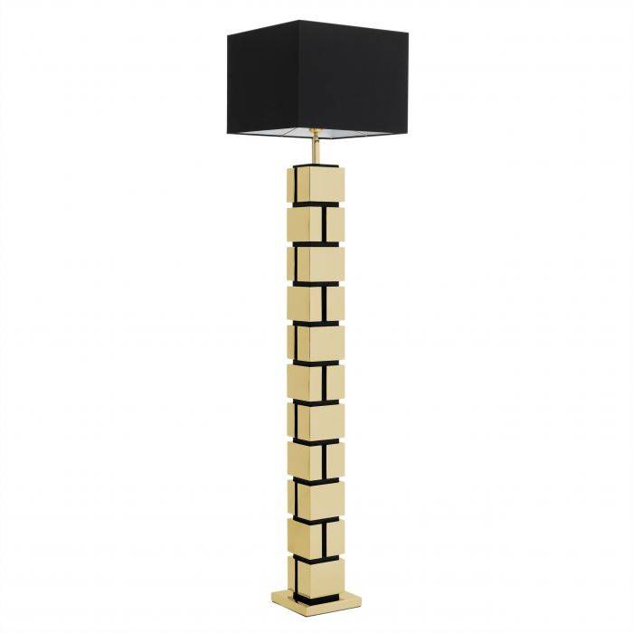 Eichholtz 109622 Floor Lamp Reynaud polished brass incl shade