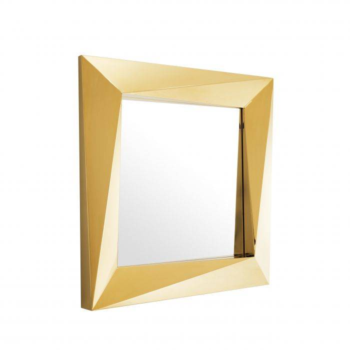 Eichholtz 111145 Mirror Rivoli 100 x 100 cm gold finish 