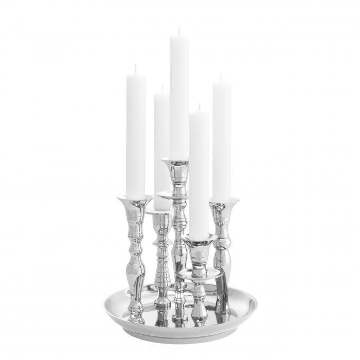Eichholtz 112264 Candle Holder Rosella nickel finish