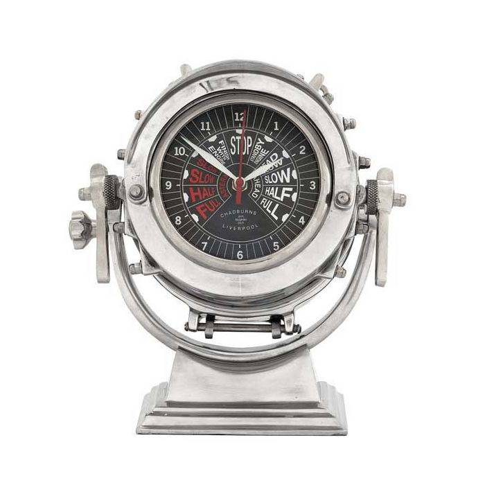 Eichholtz 106562 Clock Royal Master aluminium polished