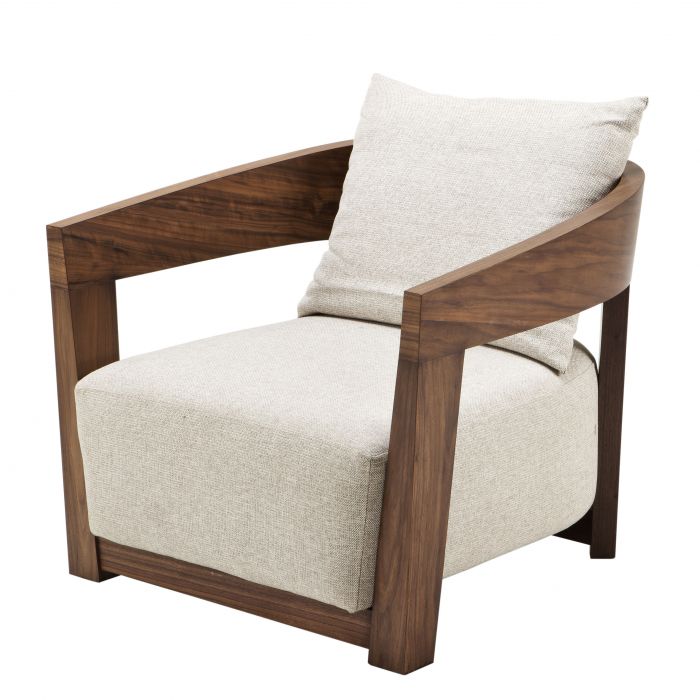 Eichholtz 109023U Chair Rubautelli walnut veneer loki natural - U