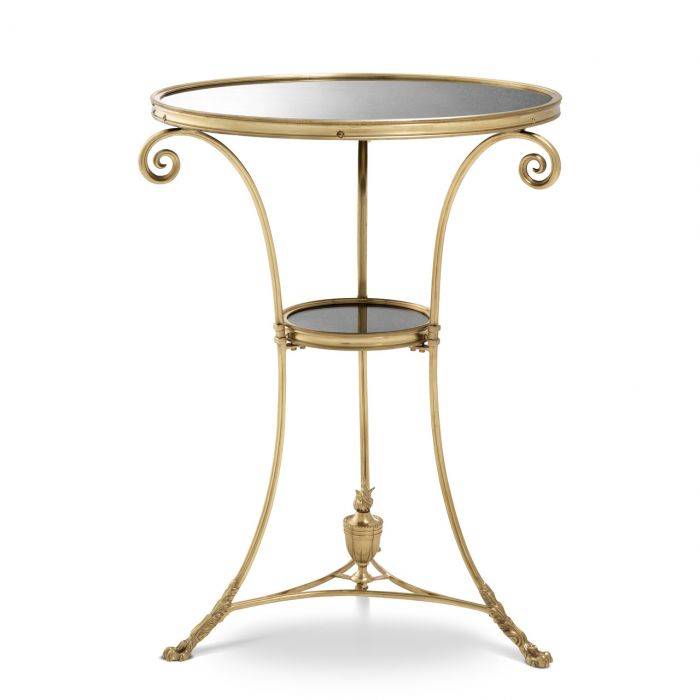 Eichholtz 106383 Side Table Rubinstein ø 51 cm antique brass finish