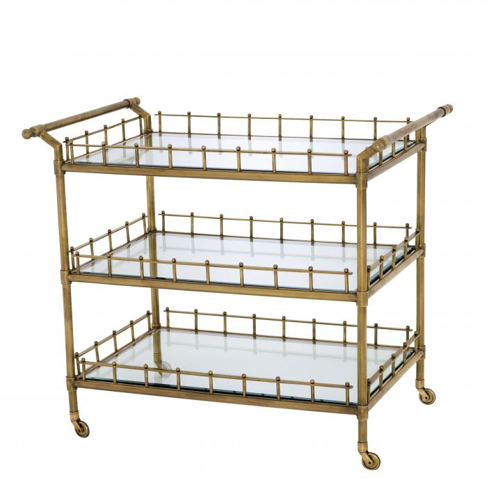 Eichholtz 110505 Trolley Scarlett vintage brass finish
