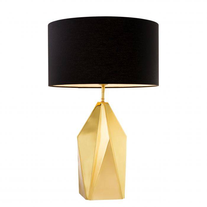 Eichholtz 110530 Table Lamp Setai polished brass incl shade