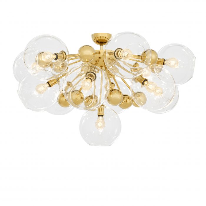 Eichholtz 111865 Ceiling Lamp Soleil gold finish ø 90 cm 