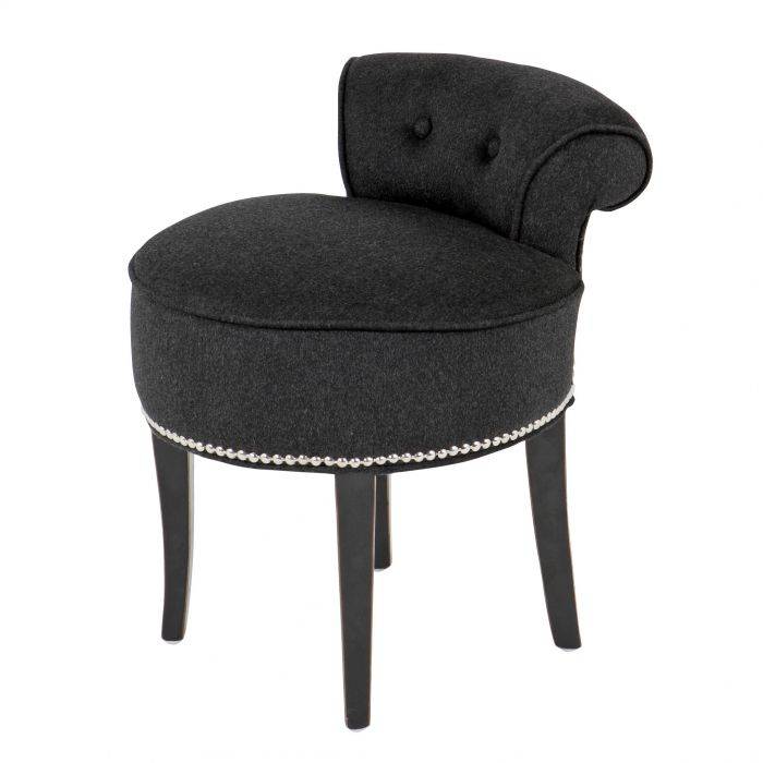 Eichholtz 105083U Chair Sophia Loren black cashmere - U