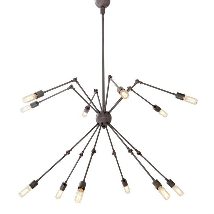 Eichholtz 108577 Ceiling Lamp Spider 12 light bronze finish