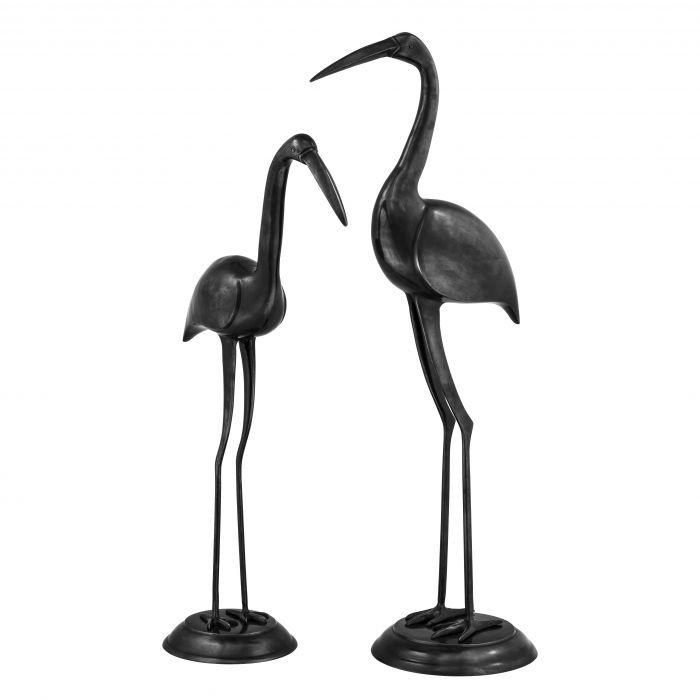 Eichholtz 110256 Statue Les Oiseaux bronze finish set of 2