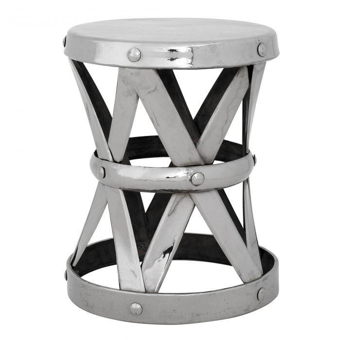 Eichholtz 107548 Stool Veracruz nickel finish L