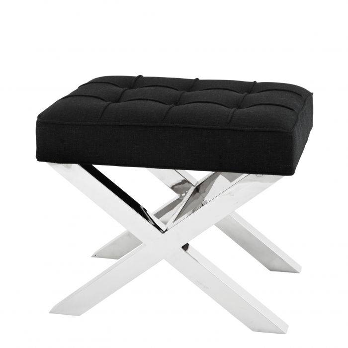 Eichholtz 109351 Stool Beekman Place  panama black
