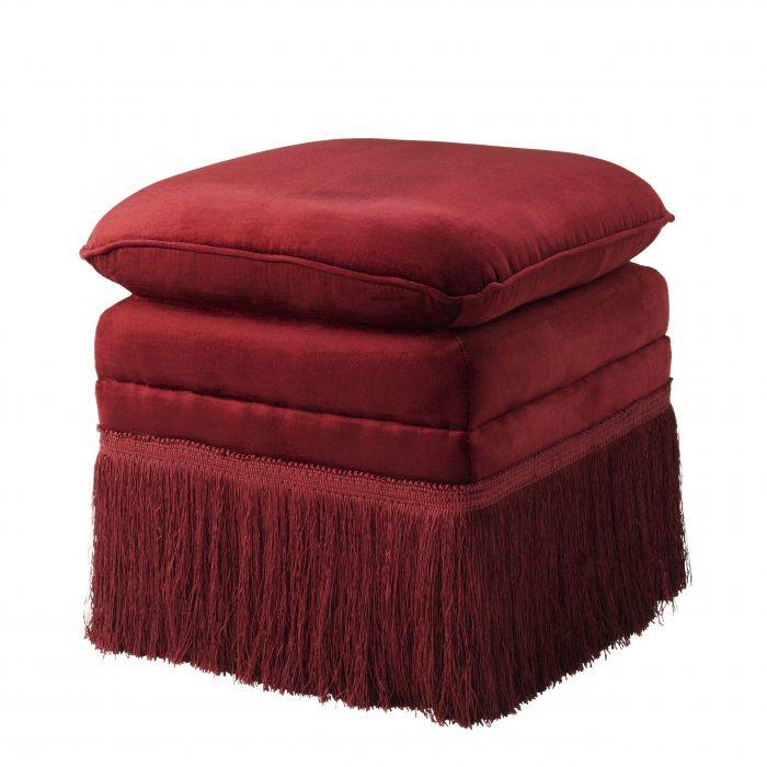 Eichholtz 110073 Stool Rochas essex red
