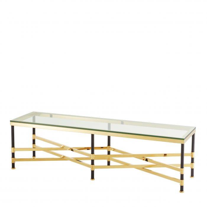 Eichholtz 112342 Coffee Table Strato gold & black finish