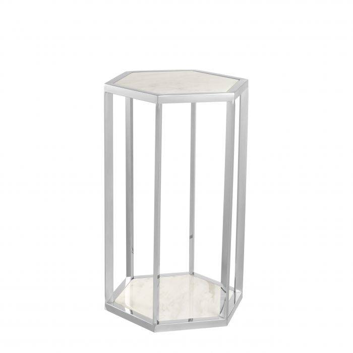 Eichholtz 111328 Side Table Taro polished ss set of 2