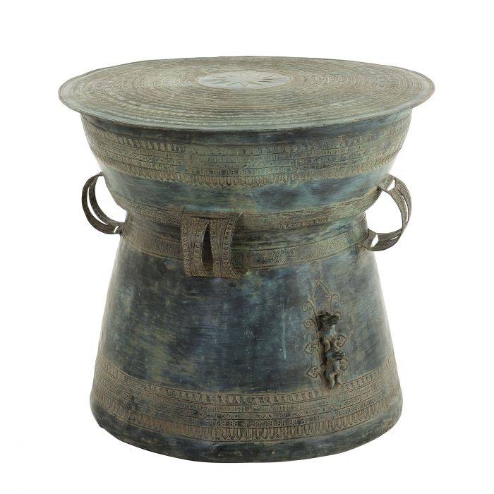 Eichholtz 106914 Side Table Drum Thai Antique Green