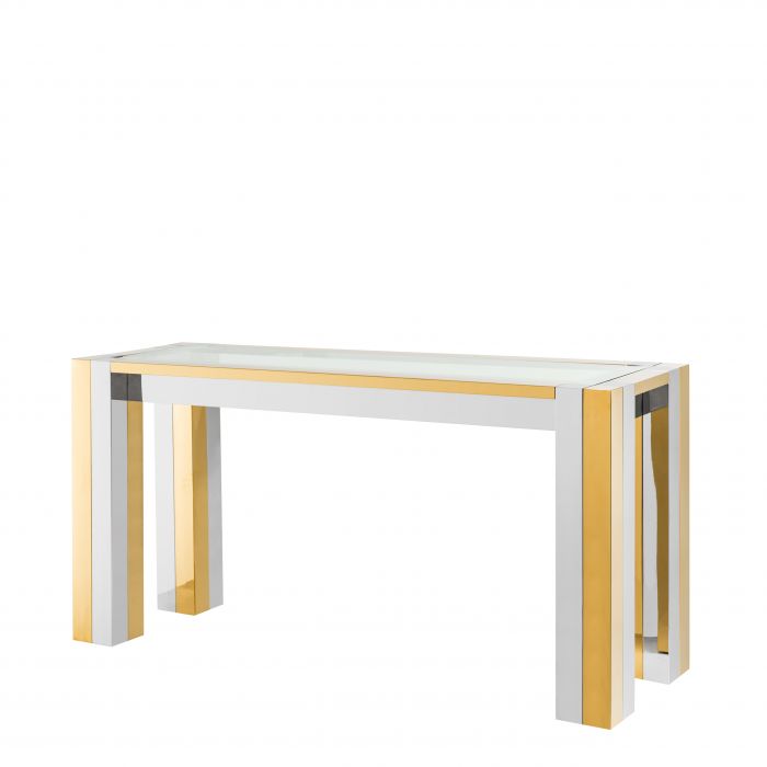 Eichholtz 112469 Console Table Titan polished ss gold finish