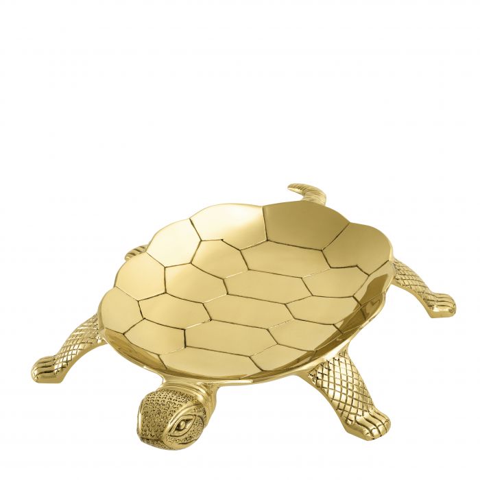Eichholtz 110279 Tray Tortoise polished brass