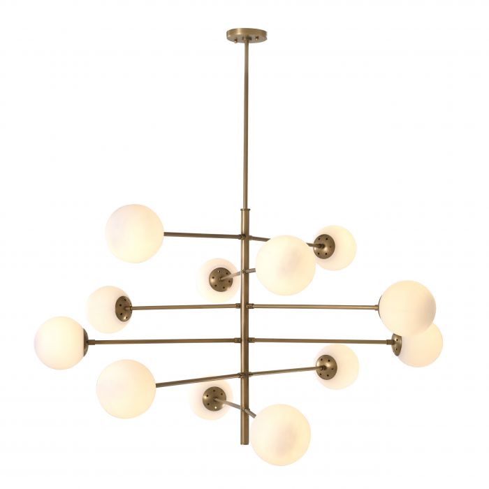 Eichholtz 112071UL Chandelier Tortora antique brass finish UL