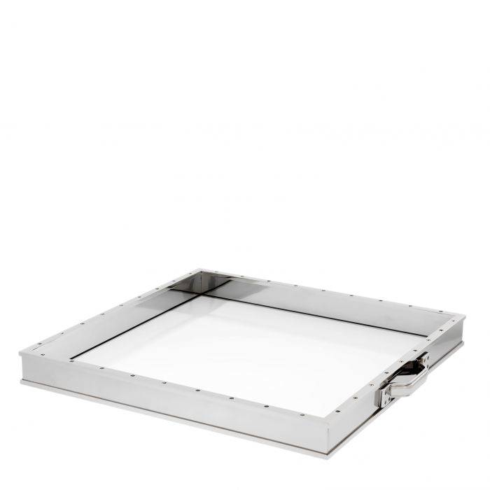 Eichholtz 109295 Tray Trouvaille nickel finish 50 x 50 cm