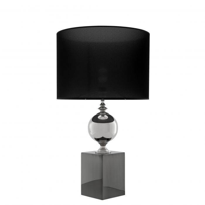 Eichholtz 109148 Table Lamp Trowbridge M black nickel incl shade