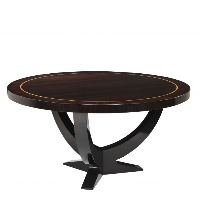 Eichholtz 109177 Dining Table Umberto ø 150 cm eucalyptus veneer