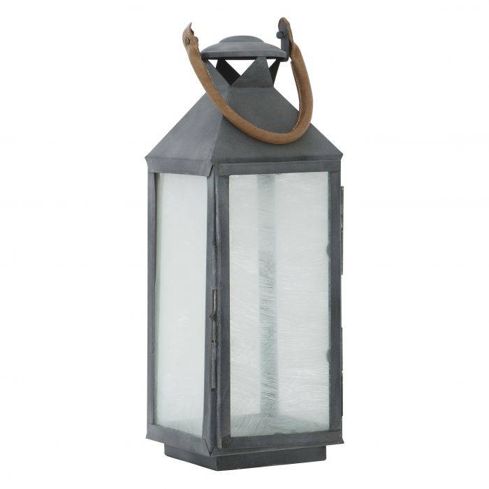 Eichholtz 106862 Hurricane Vanini with leather handle zinc fin 67cm