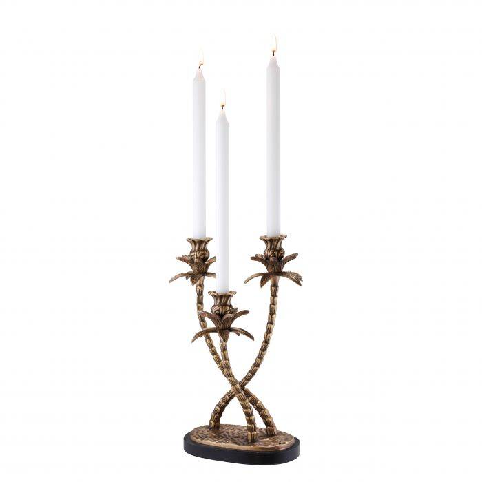 Eichholtz 110090 Candle Holder Villa d'Este vintage brass finish