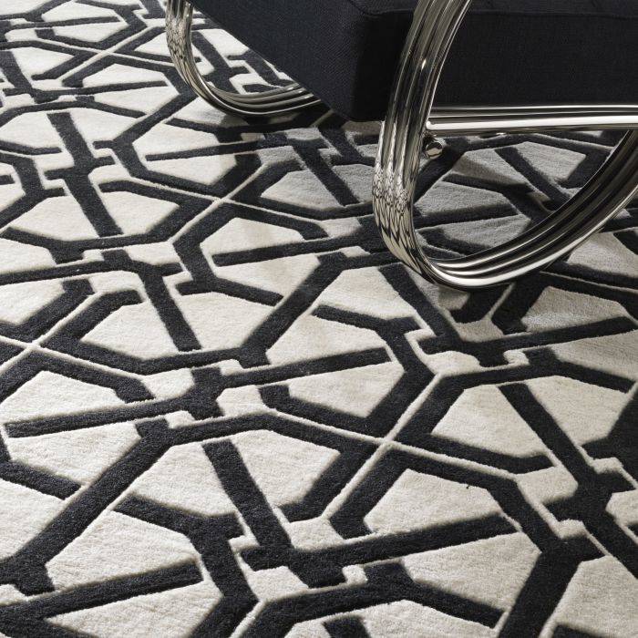 Eichholtz 109608 Carpet Webb black & off-white 300 x 400 cm