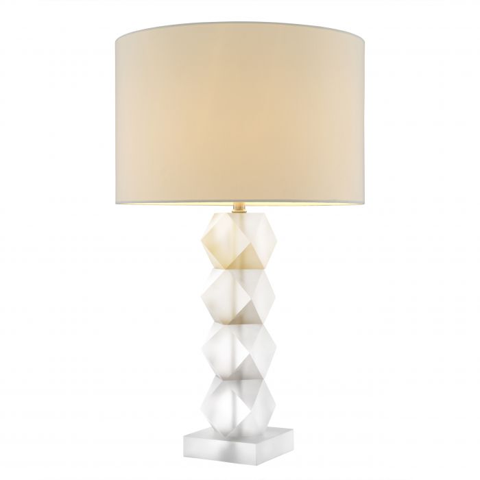 Eichholtz 111024 Table Lamp Whealon frosted crystal incl shade