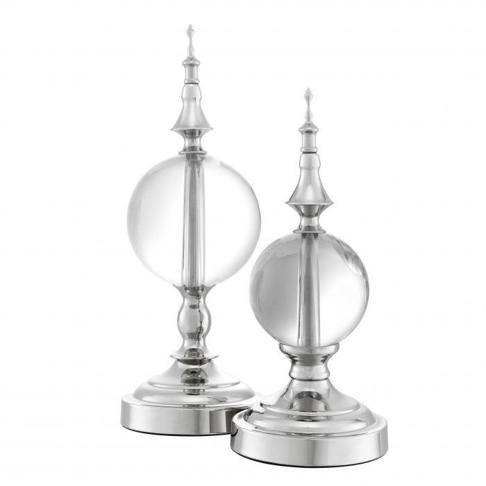 Eichholtz 111632 Object Zamora nickel finish set of 2 S & L 