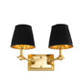 Иконка Eichholtz 107178 Wall Lamp Wentworth Double gold finish incl black