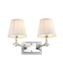 Иконка Eichholtz 107223 Wall Lamp Wentworth Double nickel incl white shade