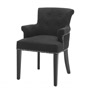 Иконка Eichholtz 107633 Dining Chair Key Largo with arm black linen
