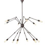 Иконка Eichholtz 108577 Ceiling Lamp Spider 12 light bronze finish