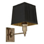 Иконка Eichholtz 108633 Wall Lamp Lexington Single ant brass incl black sh