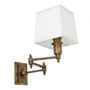 Иконка Eichholtz 108931 Wall Lamp Lexington Swing ant brass incl white sha