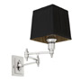 Иконка Eichholtz 108932 Wall Lamp Lexington Swing nickel incl black shade
