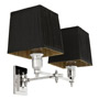 Иконка Eichholtz 108936 Wall Lamp Lexington Double nickel incl black shade