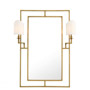 Иконка Eichholtz 109313 Mirror Astaire with Lamps vintage brass finish