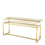 Иконка Eichholtz 109554 Console Table Harvey sliding top gold finish