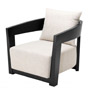 Иконка Eichholtz 109584 Chair Rubautelli black finish loki natural