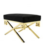 Иконка Eichholtz 109804 Stool Okura gold finish black velvet