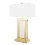 Иконка Eichholtz 109973UL Table Lamp Arlington Crystal gold white shade UL