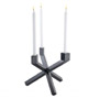 Иконка Eichholtz 110343 Candle Holder Mykonos gunmetal highlight finish