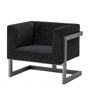 Иконка Eichholtz 110428 Chair Mendoza bronze finish black velvet